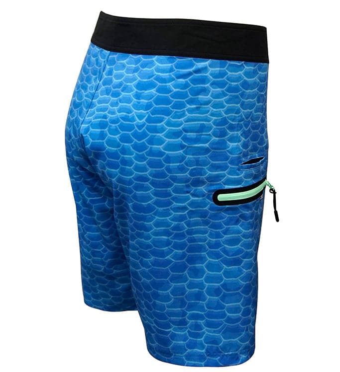 Men's Fish Scales Stretch Fishing Boardshort