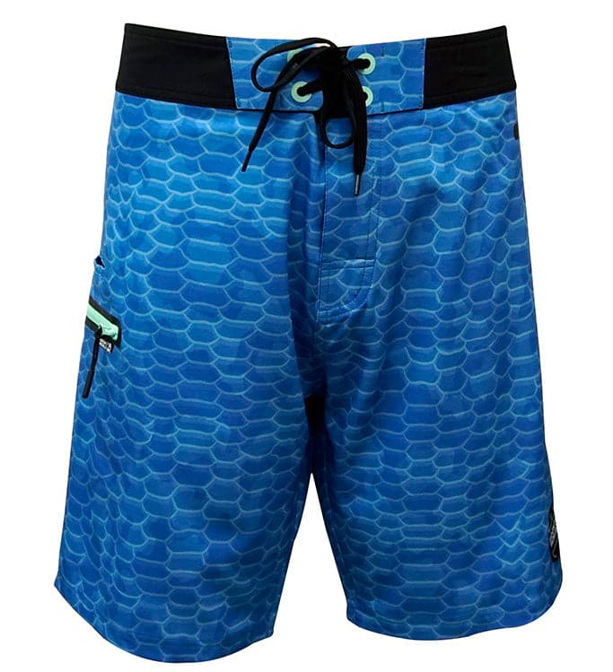 Men's Fish Scales Stretch Fishing Boardshort