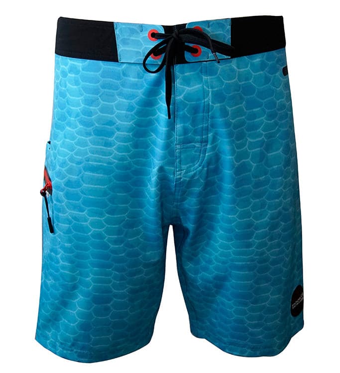 Men's Fish Scales Stretch Fishing Boardshort