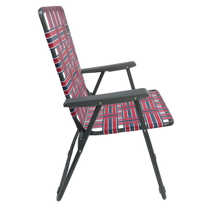 Retro Camp Chair - Red/Blue