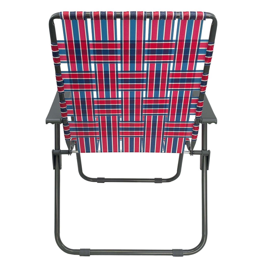 Retro Camp Chair - Red/Blue