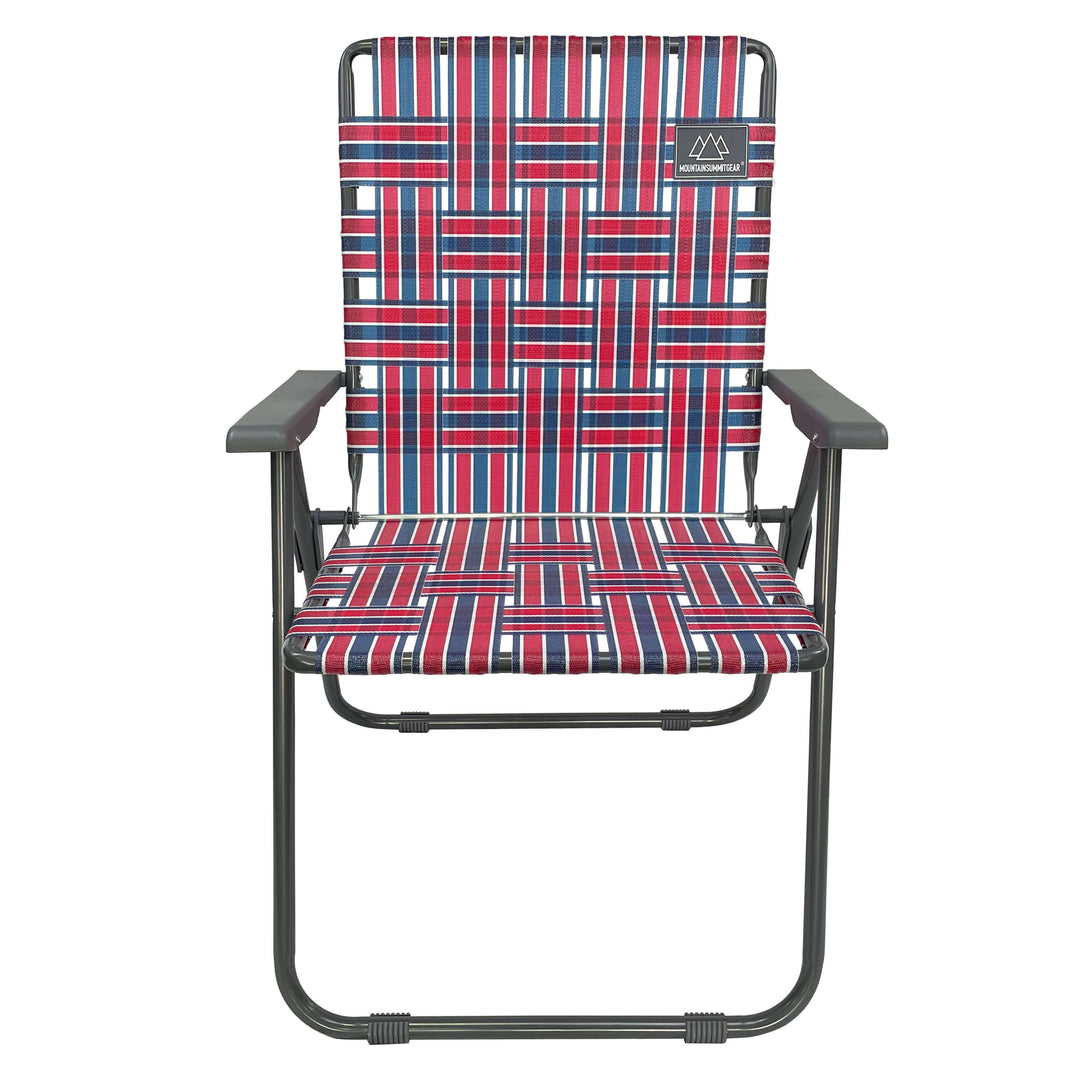 Retro Camp Chair - Red/Blue