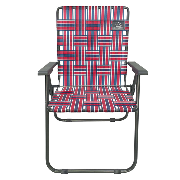 Retro Camp Chair - Red/Blue
