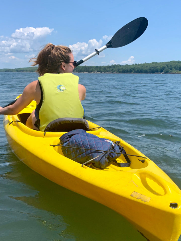 Monti Coolers Mayfly 14L cooler in navy, portable insulated cooler with sturdy handle and compact design for outdoor use.