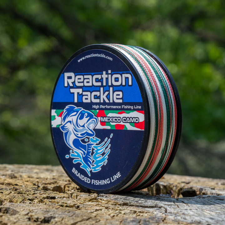 Reaction Tackle Braided Fishing Line - Mexico Camo - NEW