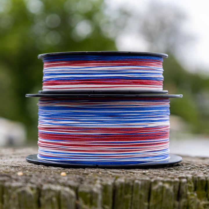 Reaction Tackle X8 Braided Fishing Line - USA Camo 8 Strand