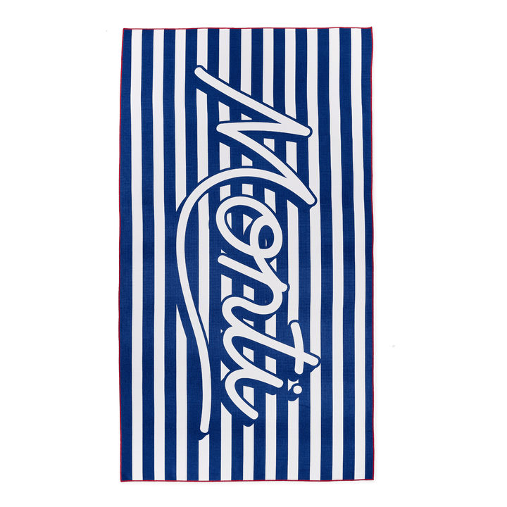 Monti Coolers Big Ass Towel with stylish script design, soft and absorbent beach or bath towel for everyday use