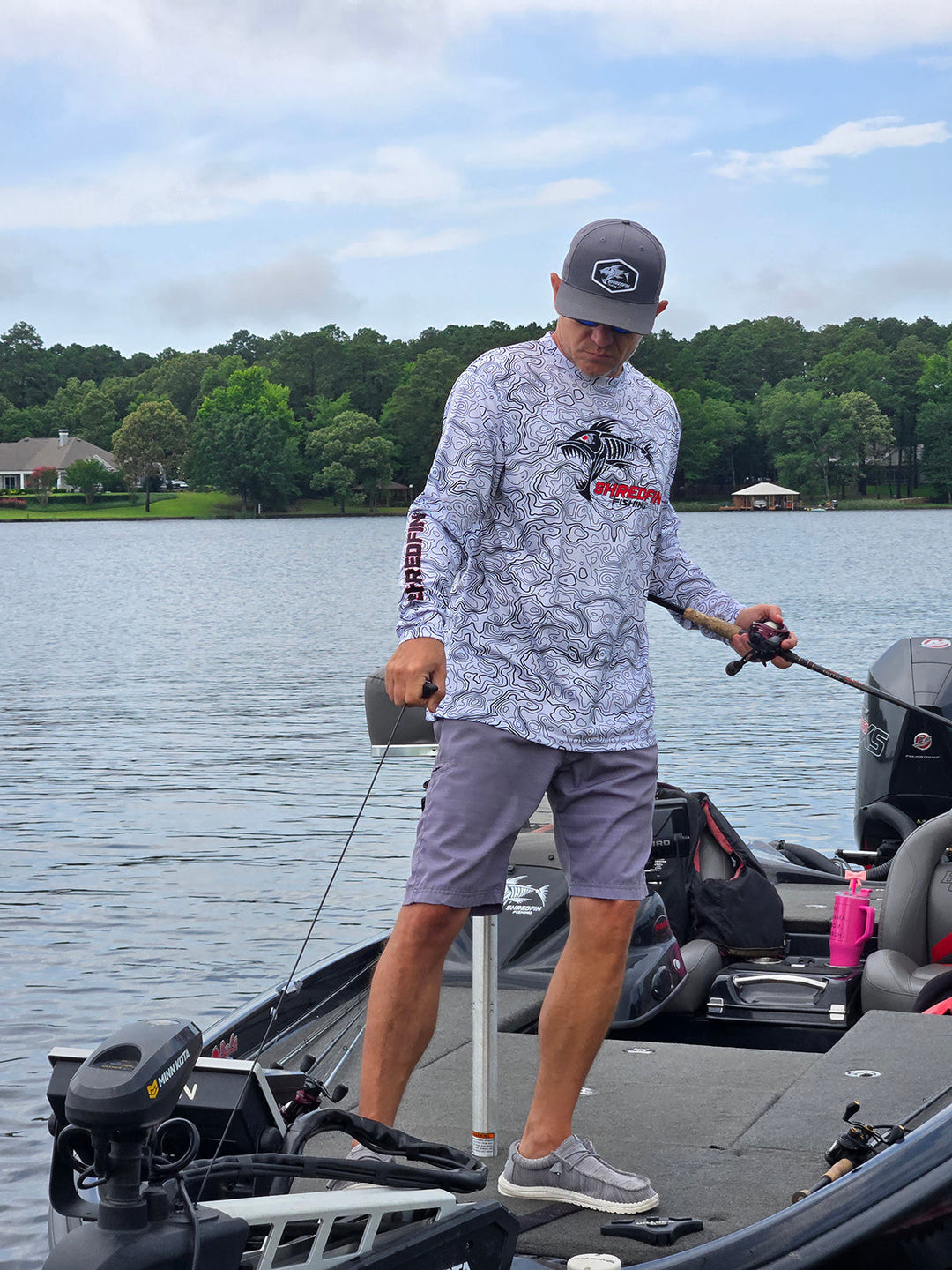 ShredFin Contourz Performance Shirt | White/Black