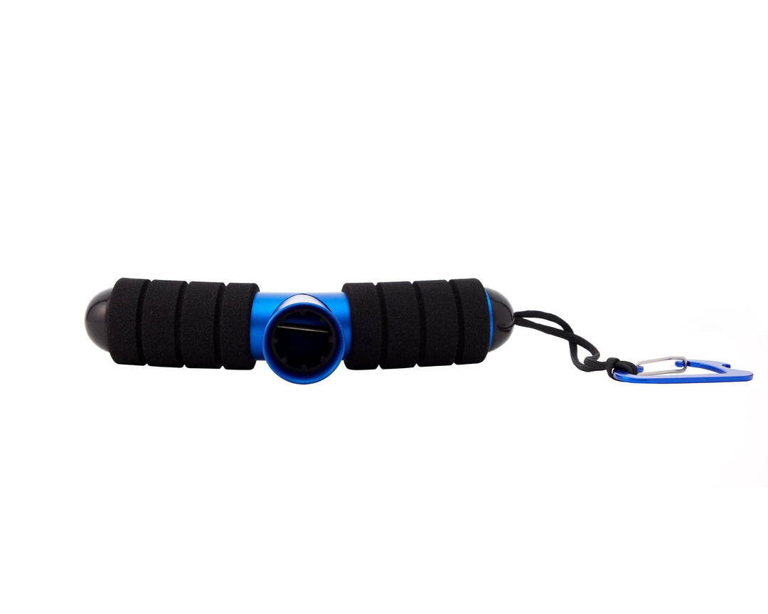 Blue T-Bar Rod Cushion from Stand Up Fishing, designed for comfortable grip and support during fishing.