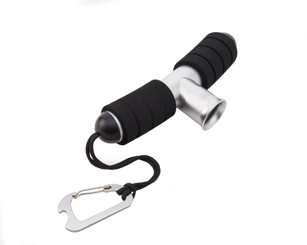 Silver T-Bar Rod Cushion from Stand Up Fishing, featuring a sleek design and padded grip for comfortable fishing rod handling.