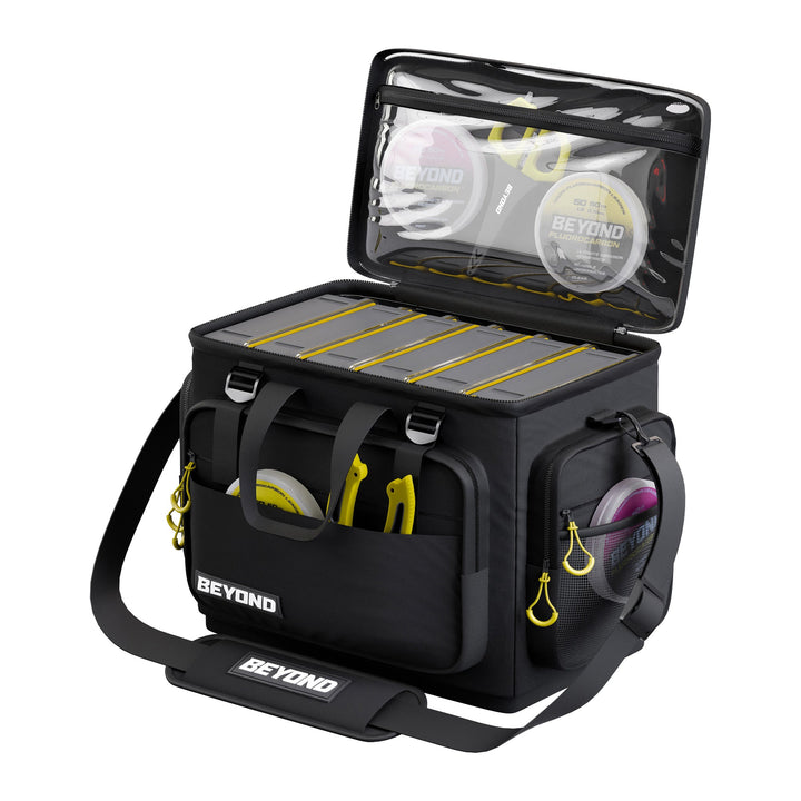 Beyond Fishing Hauler Tackle Bags  With or Without Tackle Box Available in Medium, Large, and Extra-Large