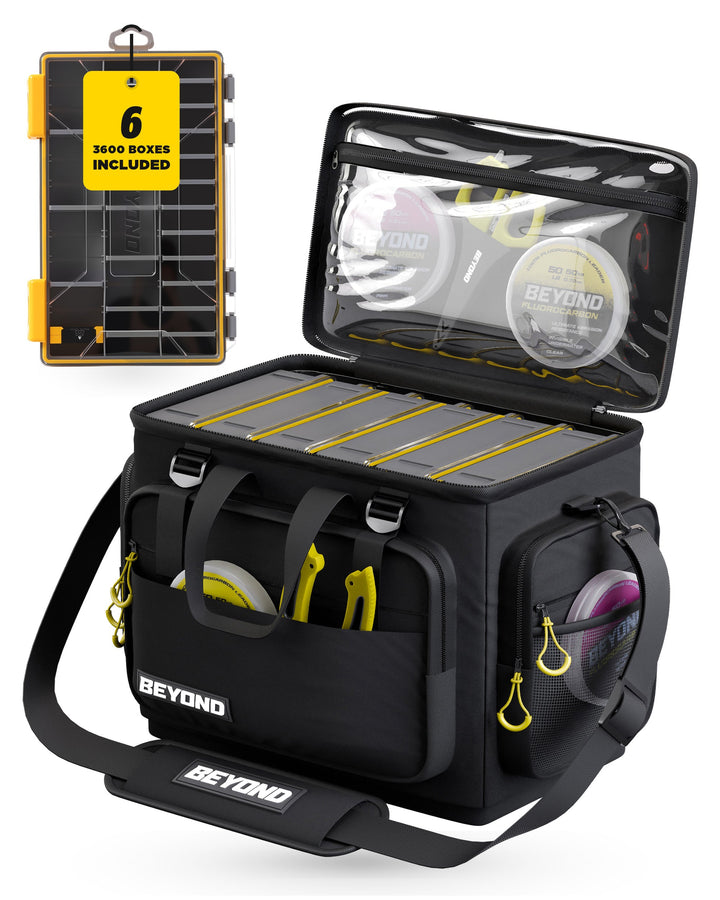 Beyond Fishing Hauler Tackle Bags  With or Without Tackle Box Available in Medium, Large, and Extra-Large