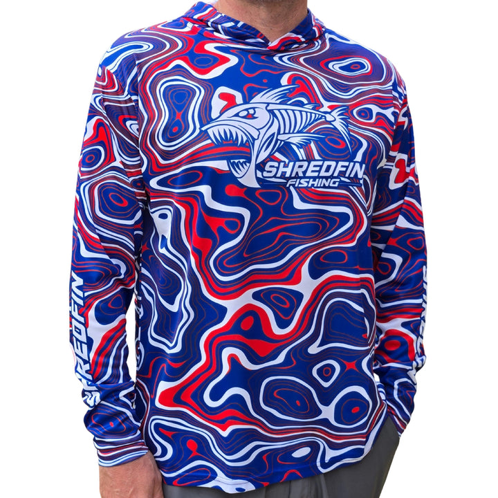 ShredFin Contourz Hooded Performance Shirt | Freedom River