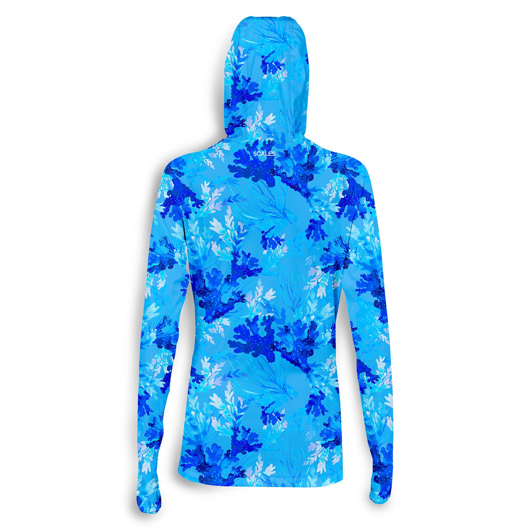 Coral Tropics Womens Hooded Performance