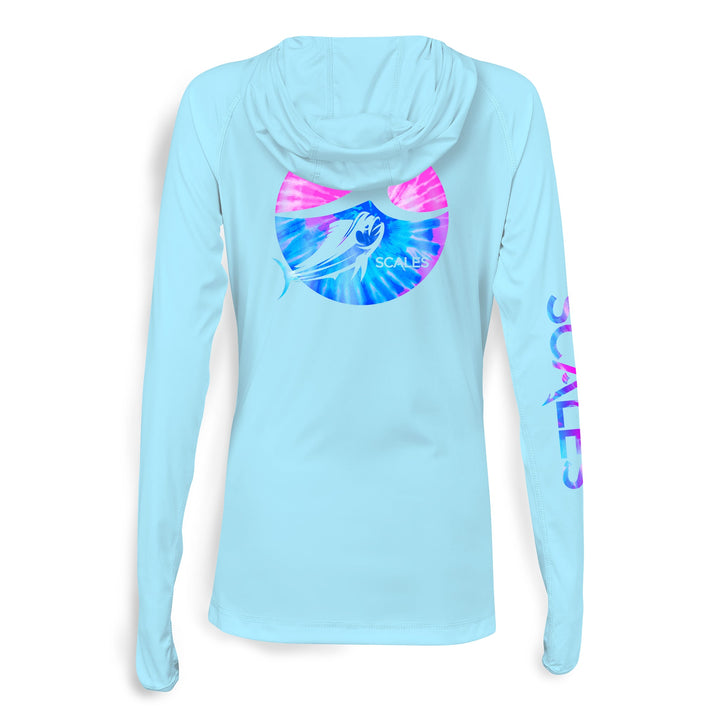Tide Dye Flyer Womens Hooded Performance
