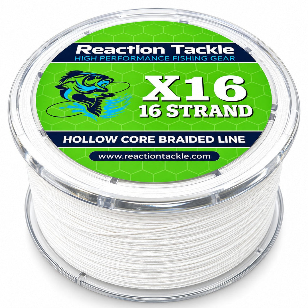 Reaction Tackle Hollow Core - 16 Strand Braided Fishing Line