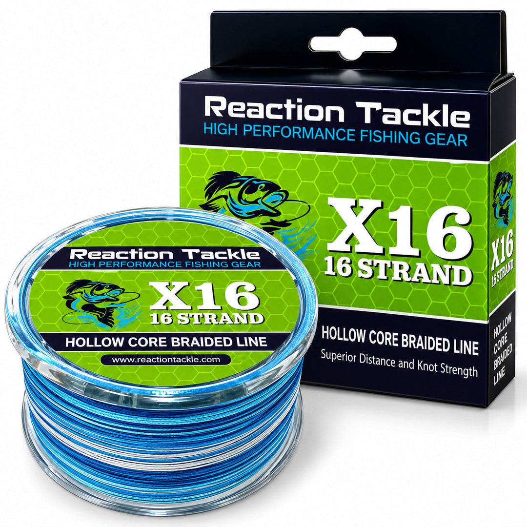Reaction Tackle Hollow Core - 16 Strand Braided Fishing Line