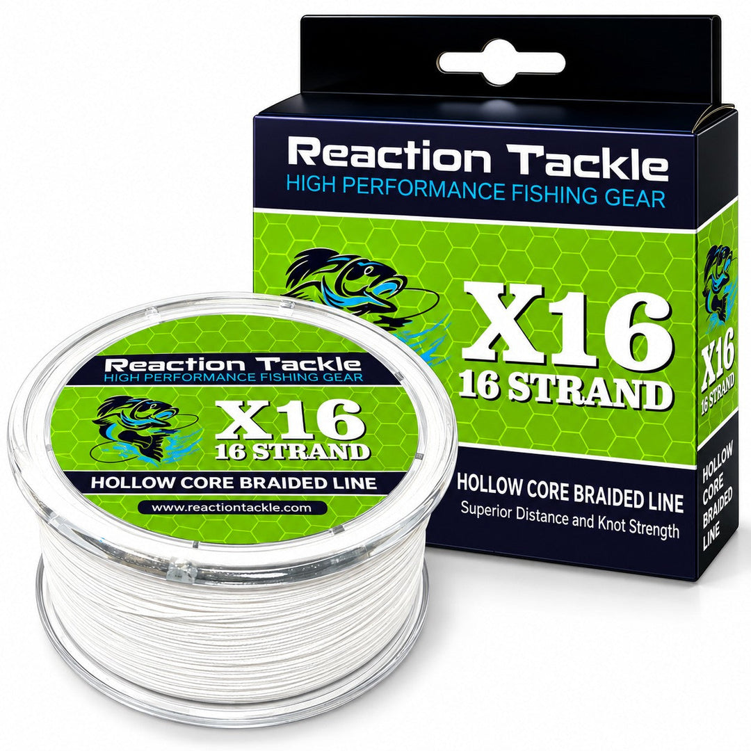 Reaction Tackle Hollow Core - 16 Strand Braided Fishing Line
