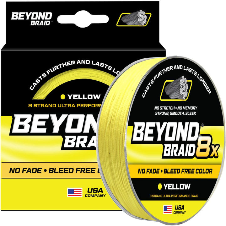 8 Strand No Fade Braided Fishing Line Series - Super Sleek & Smooth Braided Fishing Line - High Performance Fishing Line For Saltwater & Freshwater