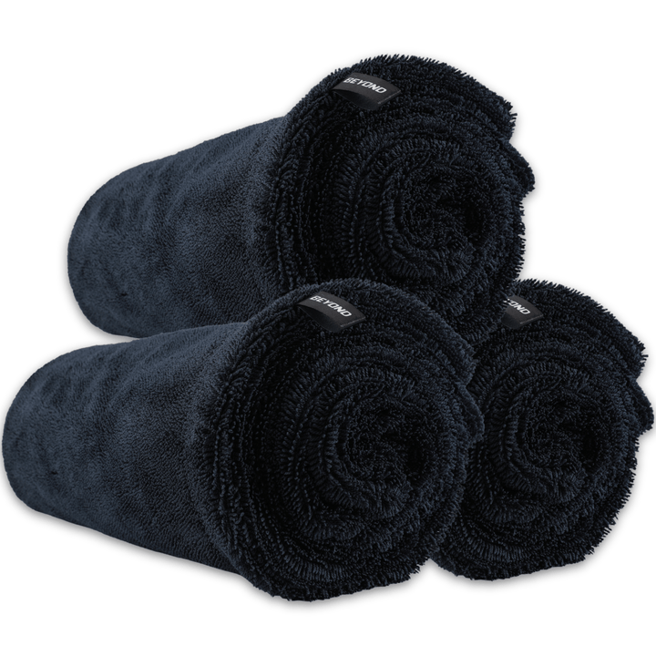 Beyond Braid drying towel, large super absorbent microfiber towel for quick drying and premium quality.