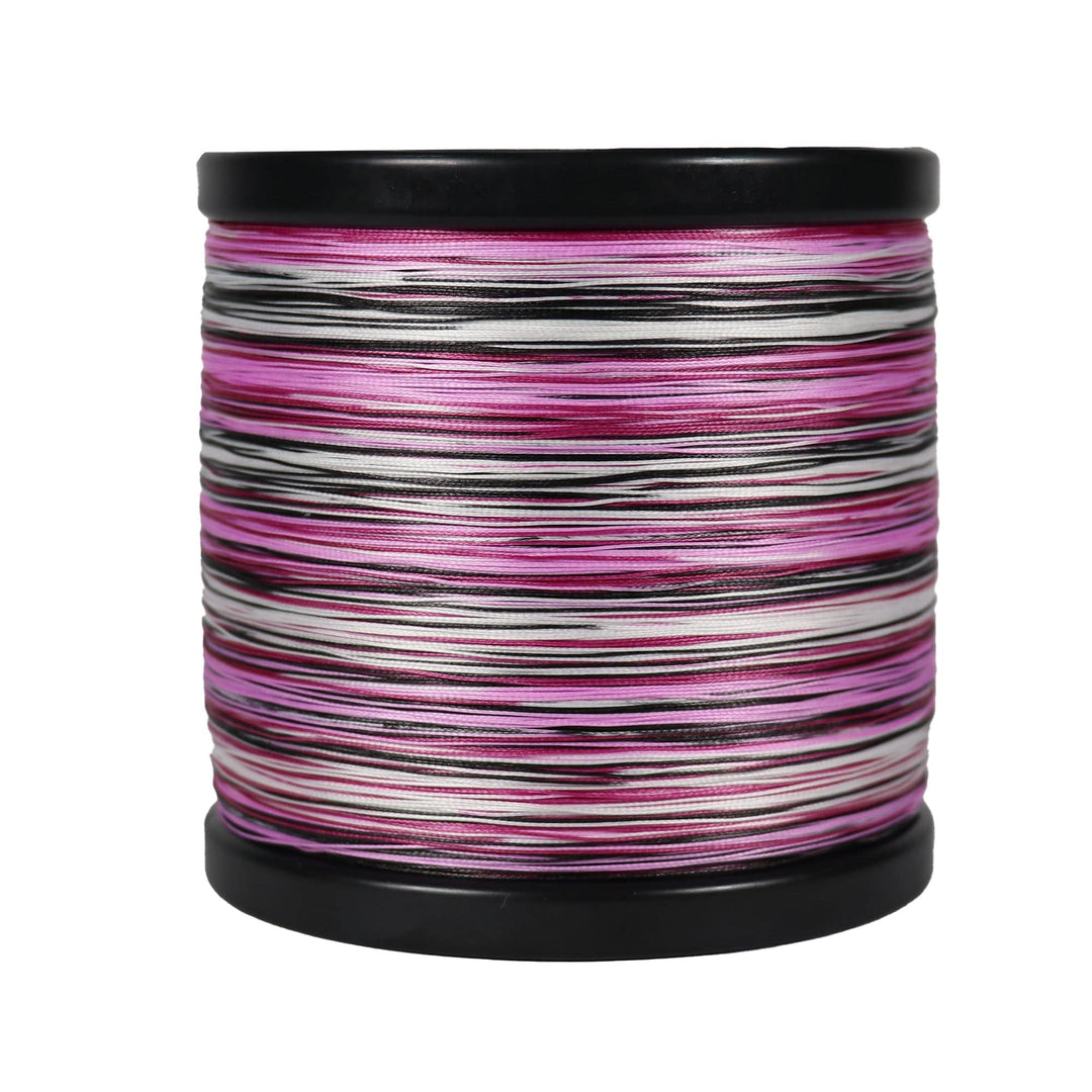 Pink Python Hi-Vis Braid by Beyond Braid, 300 yards, 10lb test, colorful braided fishing line with high visibility.