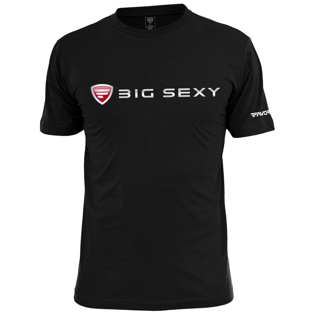 Favorite Fishing Big Sexy T-Shirt, casual apparel with bold graphic design in black and white.