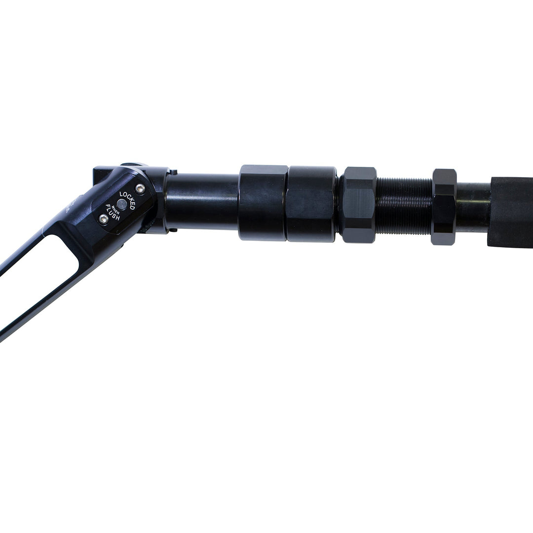 BlacktipH shark fishing rod with Winthrop Terminator butt and carbon fiber wrap, designed for heavy-duty saltwater shark fishing.