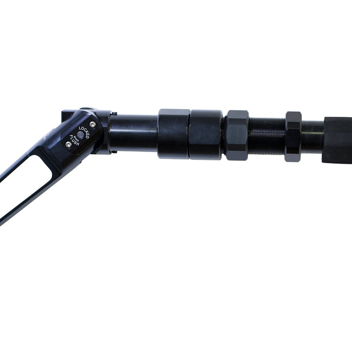 BlacktipH shark fishing rod with Winthrop Terminator butt and carbon fiber wrap, designed for heavy-duty saltwater shark fishing.
