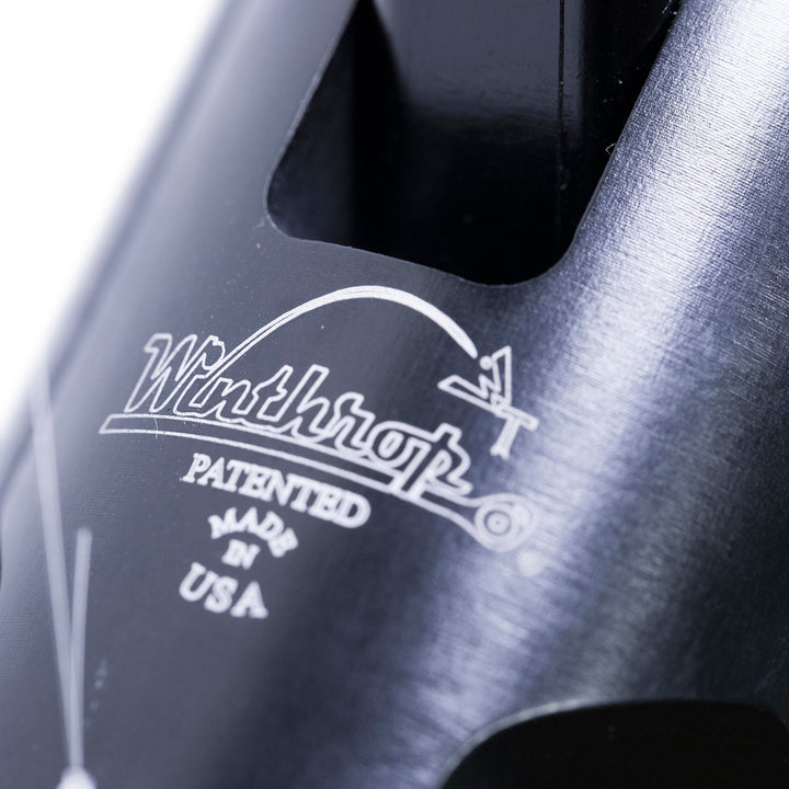 BlacktipH shark fishing rod with Winthrop Terminator butt and carbon fiber wrap, designed for heavy-duty shark fishing.