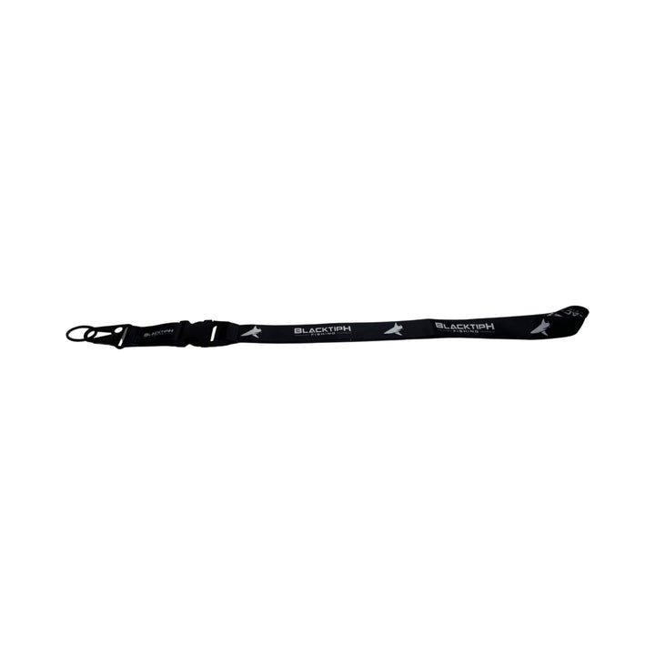 BlacktipH black lanyard with a crane clip for holding keys, ID badges, or small tools. Durable and adjustable.