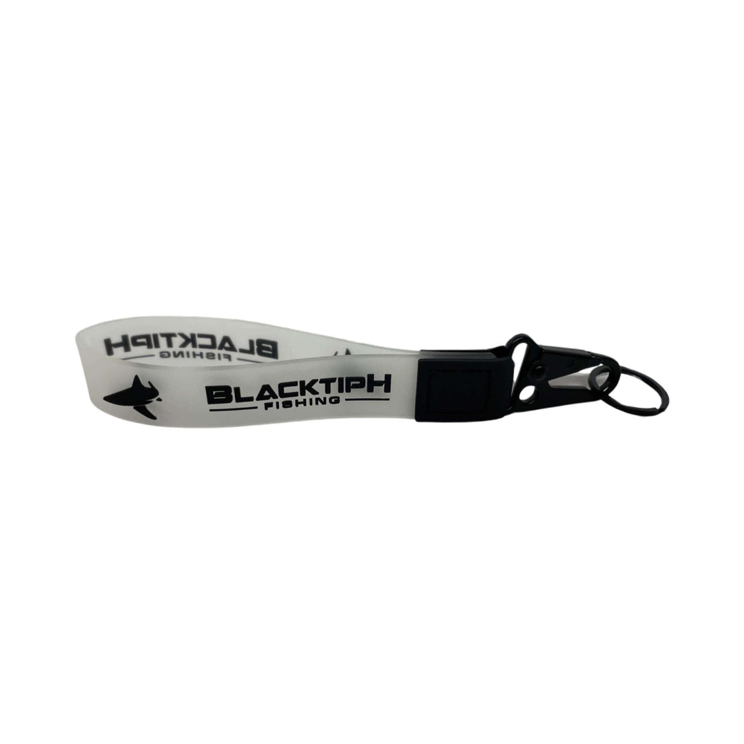 Frosted PVC lanyard with Crane clip by BlacktipH for holding ID badges or keys, featuring a durable design.