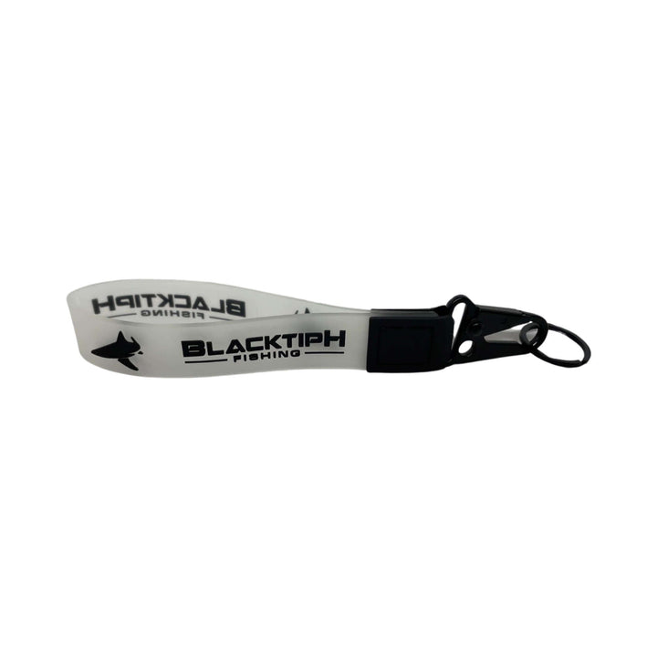 Frosted PVC lanyard with Crane clip by BlacktipH for holding ID badges or keys, featuring a durable design.