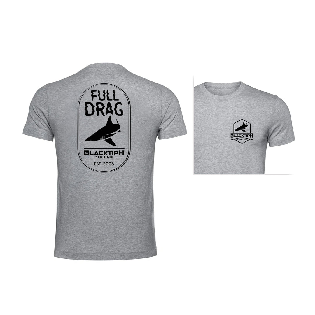 BlacktipH Full Drag Lifestyle cotton blend T-shirt displayed flat, showcasing its design and comfortable fit.