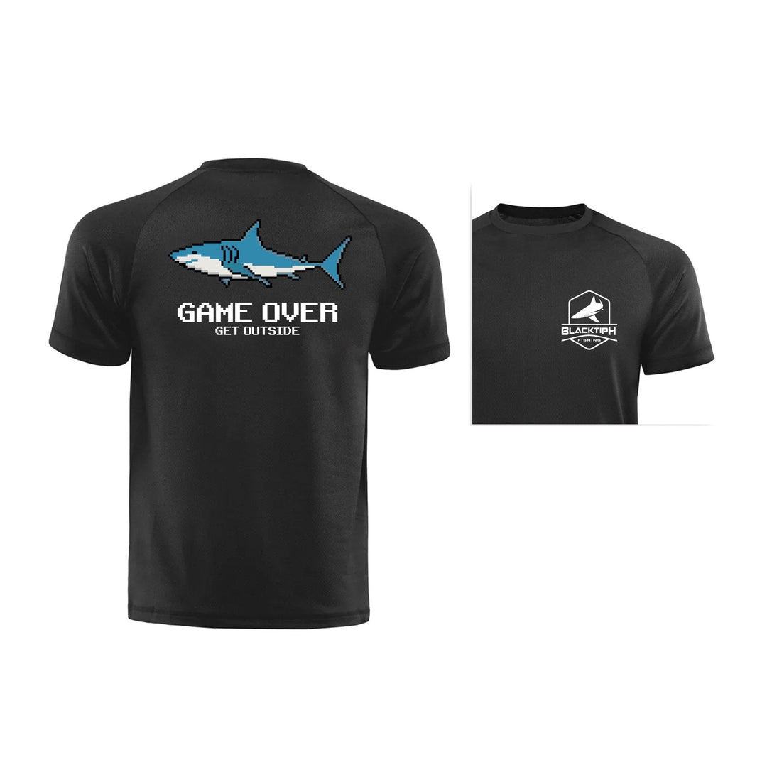 BlacktipH Game Over Lifestyle cotton blend T-shirt, front view showing graphic design and comfortable fit