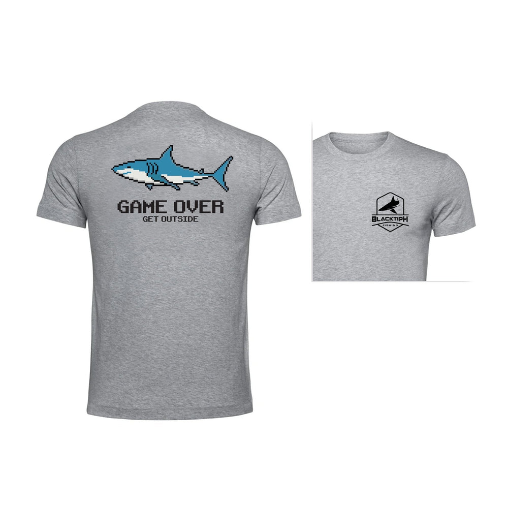 BlacktipH Game Over Lifestyle cotton blend T-shirt featuring bold graphic design on front, casual fit, and comfortable fabric.