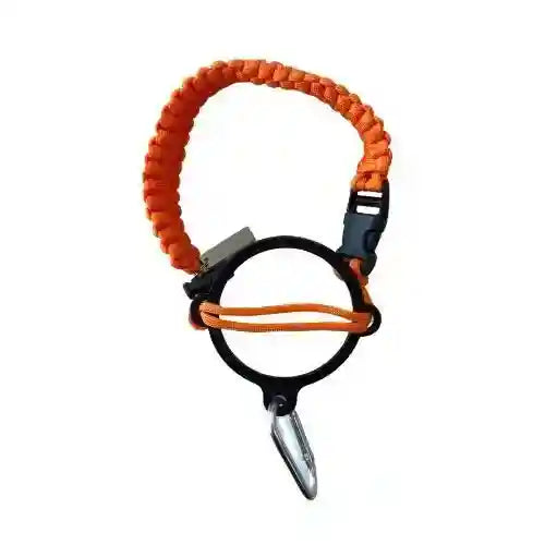 Coldest brand paracord handle accessory with durable, woven design for outdoor gear and equipment attachment.