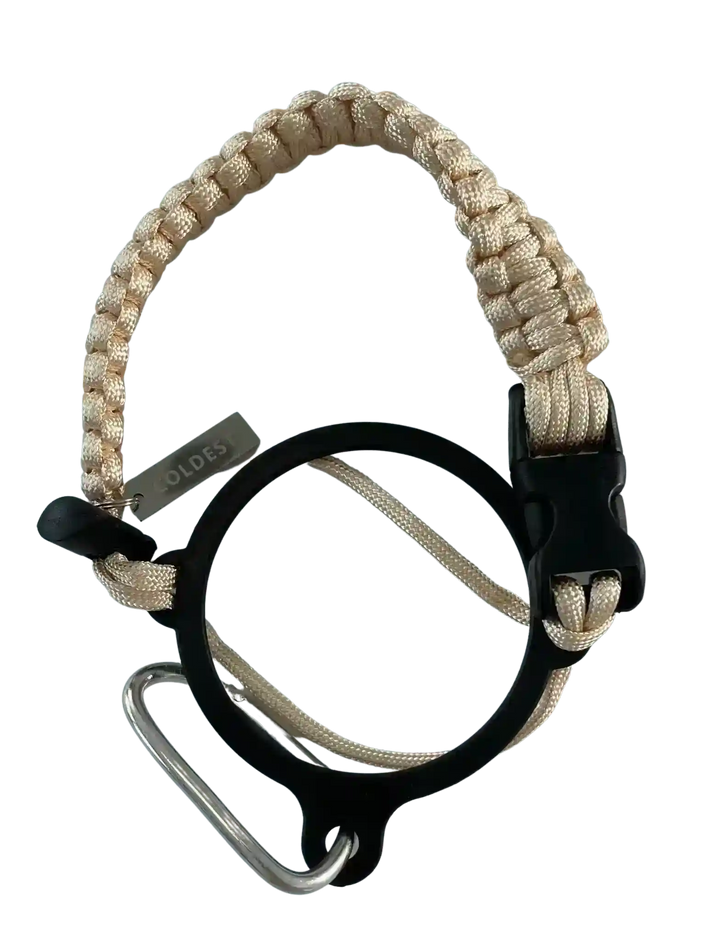 Coldest Glowie Paracord handle accessory with textured grip and vibrant color, designed for outdoor or survival gear.
