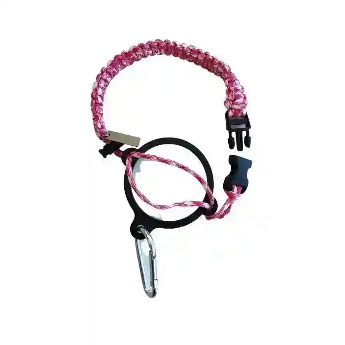 Coldest Paracord Handle accessory with a durable woven paracord grip and metal attachment for outdoor gear or tool handles.