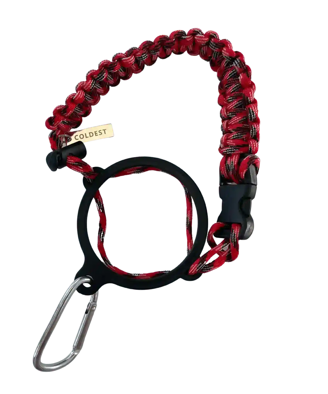 Coldest Glowie Paracord accessory with a colorful handle, showcasing durability and vibrant design for outdoor use.