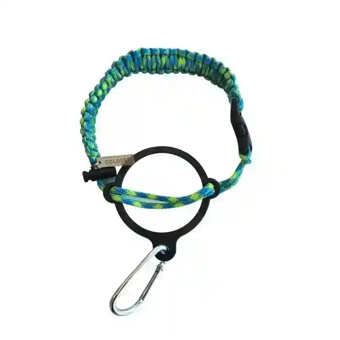 Coldest Paracord Handle accessory featuring a durable black and orange paracord wrap with ergonomic design.