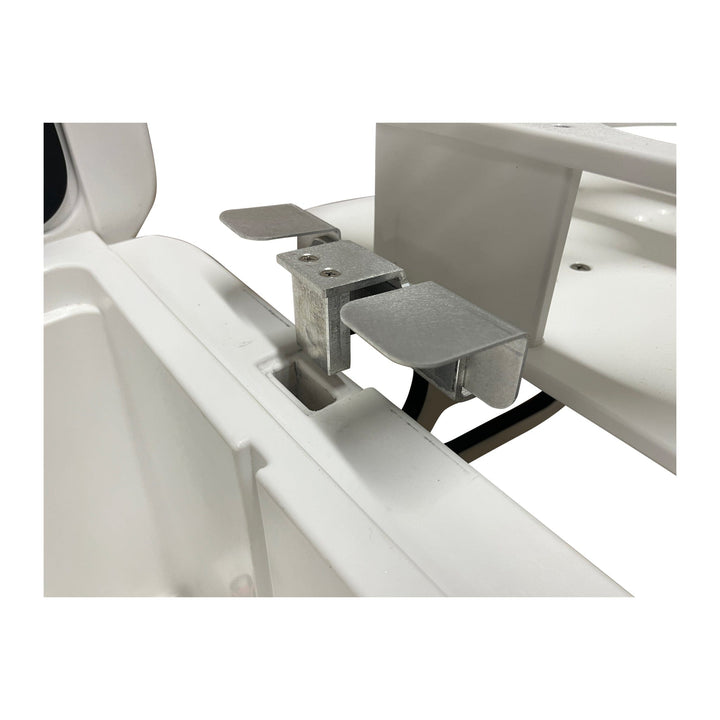 Docktail Bar Yeti Tundra Cooler cup holders and table system mounted on a durable cooler for convenient outdoor use.