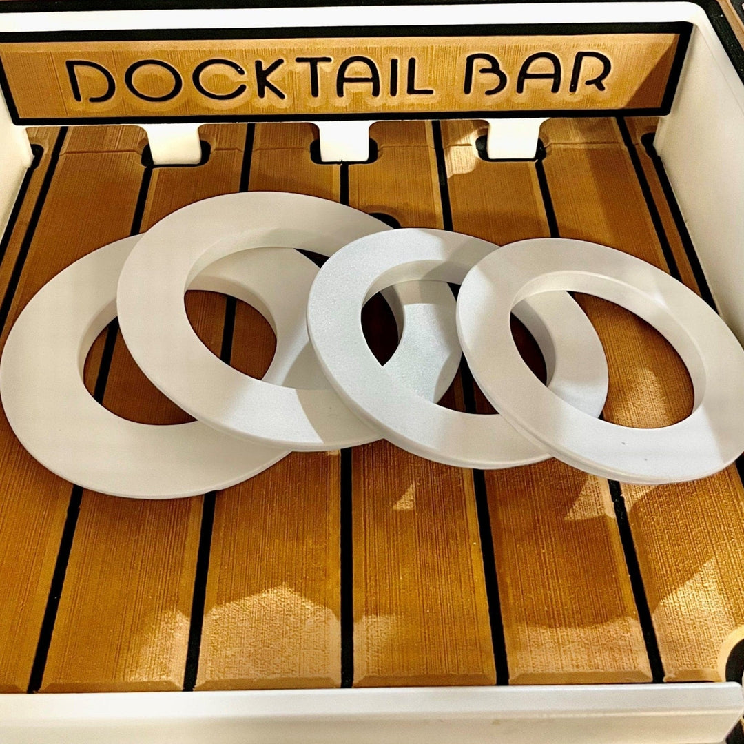 Docktail Bar 4-pack insert bundle for Butler, Bar Caddy, and Jr models, compatible with specified bar and caddy products.