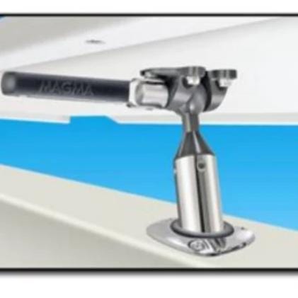 Docktail Bar Magma LeveLock adjustable fish rod holder mount with all-angle positioning for secure fishing rod support.