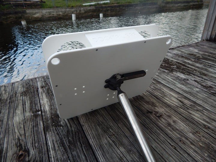 Docktail Bar Magma LeveLock all-angle adjustable fish rod holder mount with secure grip and versatile positioning for fishing gear.
