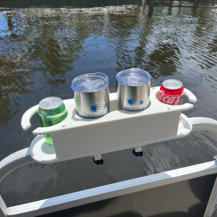 Docktail Bar Pontoon Boat Cup Holder Caddy - Multiple Colors Available