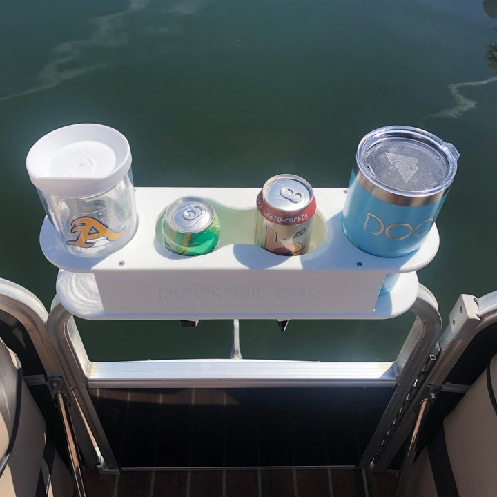 Docktail Bar Pontoon Boat Cup Holder Caddy - Multiple Colors Available