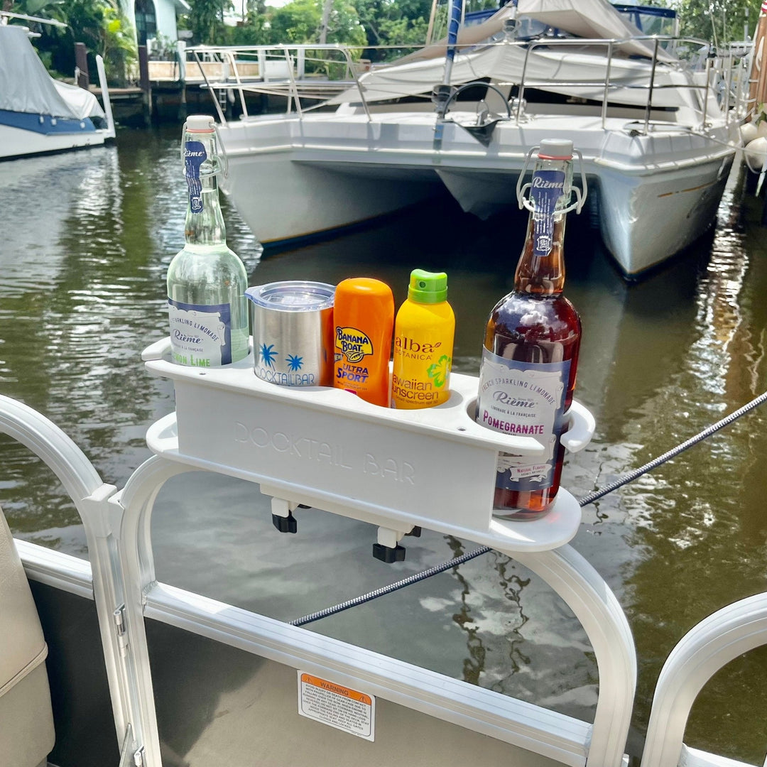 Docktail Bar Pontoon Boat Cup Holder Caddy - Multiple Colors Available