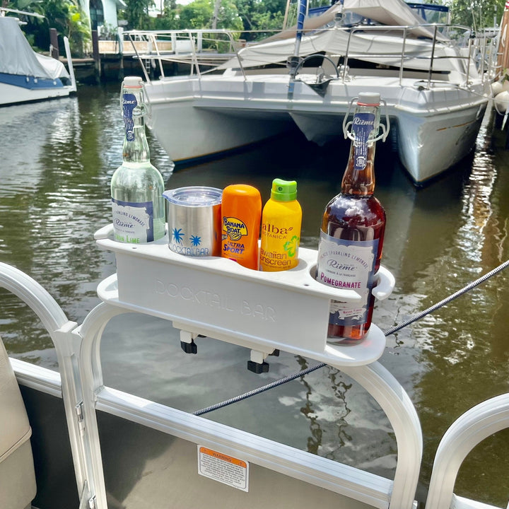 Docktail Bar Pontoon Boat Cup Holder Caddy - Multiple Colors Available