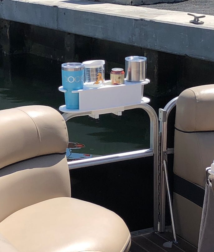 Docktail Bar Pontoon Boat Cup Holder Caddy - Multiple Colors Available
