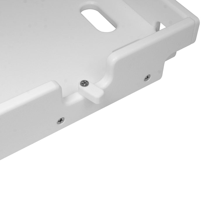 Docktail Boat Table Caddy with bait table and all-angle adjustable rod holder mount, ideal for fishing and boating activities.